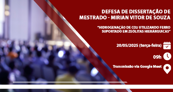 Defesa de Dissertação de Mestrado - Mirian Vitor De Souza